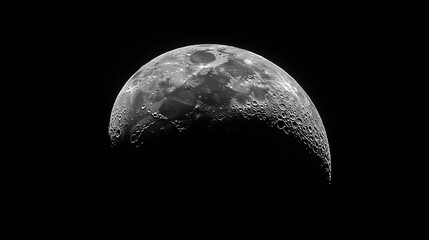 Wall Mural - The moon, casting its serene beauty and illuminating the night sky.