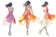 © Vii - A group of three women walking together on a city street