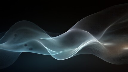 Aufkleber - Abstract flowing wave background
