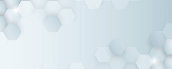 Aufkleber - Hexagon abstract background with simple polygonal elements