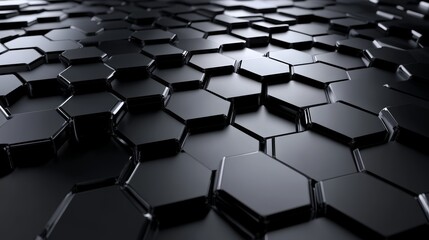 Poster - Abstract hexagon pattern background