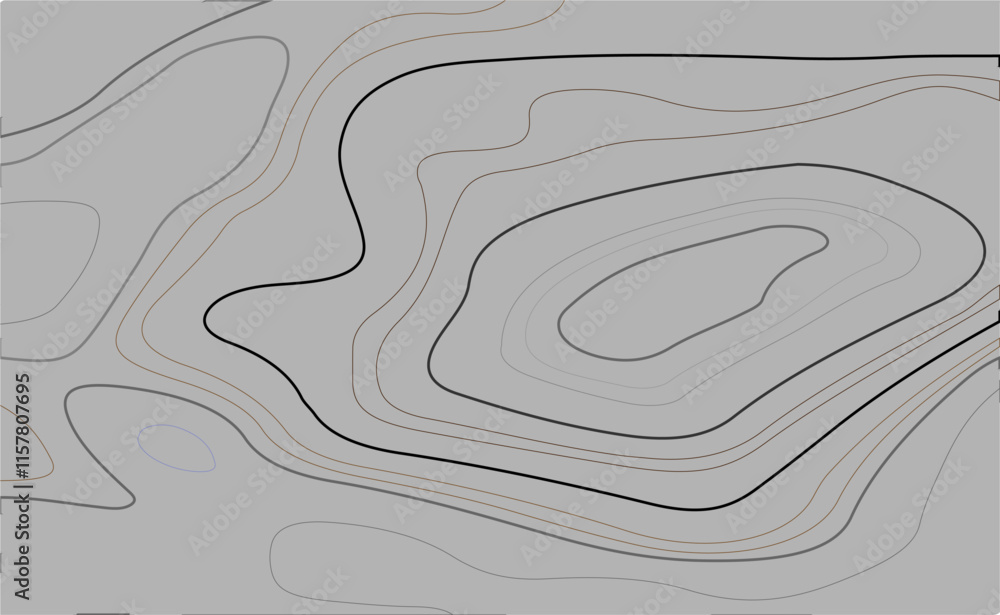 The black grey on white contours vector topography stylized height of ...