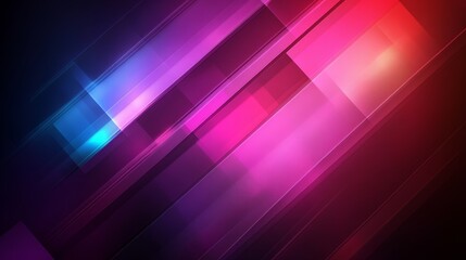 Poster - Abstract neon geometric background