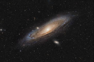 Wall Mural - andromeda galaxy, m31. long exposure and high resolution image, captured with an astronomic refracto