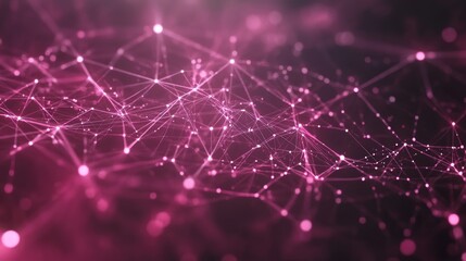 Aufkleber - Abstract pink network connection background