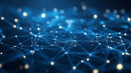 Aufkleber - Abstract network connection background.