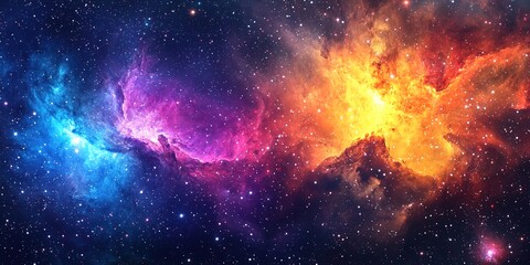 Wall Mural - background of galaxy and stars