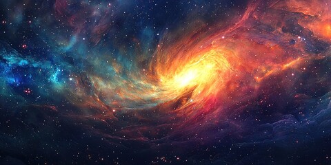 Wall Mural - background of galaxy and stars