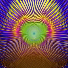 Wall Mural - illusion deception 3d background