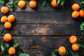 Wall Mural - Apricot preserves on wood surface