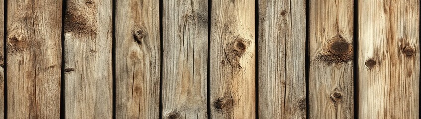 Wall Mural - Rustic weathered wood planks background texture.