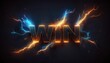 © GeorgV - Illuminating the Power of Victory: Win Sign