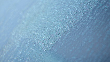 Wall Mural - water drops on the windshield, close-up