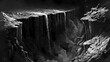 © Thiago - A chasm in the earth's crust leading to an eldritch abyss, where unimaginable horrors and cosmic entities lurk in the shadows. Eldritch. Illustration