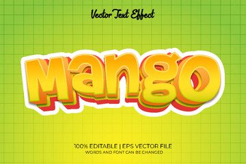 Mango Juice Editable Text Effect