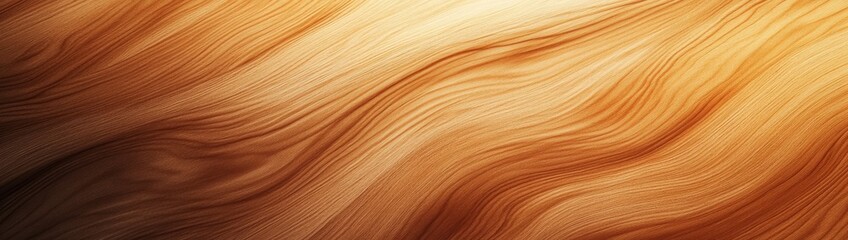 Aufkleber - Abstract wavy brown wood grain texture background.
