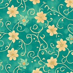 simple indonesian batik pattern, soft and bright color pattern