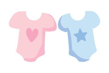 Sticker - gender reveal baby clothes