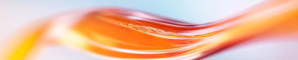 Leinwandbilder - Abstract Futuristic Digital Wave in Vivid Orange Tones