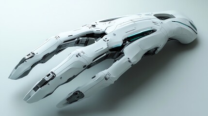 Poster - A futuristic robotic hand showcasing advanced design and technology.