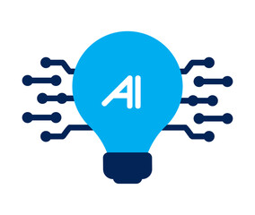 Sticker - ai light bulb