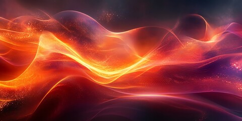 Poster - Abstract waves of vibrant colors creating a dynamic and energetic visual experience.