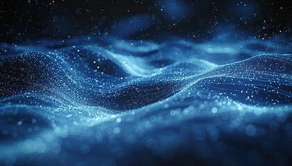 dark blue abstract background with glowing circle