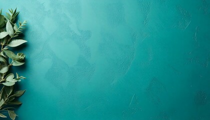 Wall Mural - A solid, matte Aqua background with a subtle texture for a clean and modern look