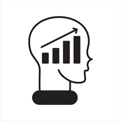 Development glyph icon with white background vector stock illustration