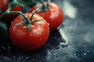 Canvas Print - Tomatoes on a Table