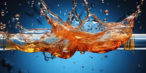 Canvas Print - orange juice splash