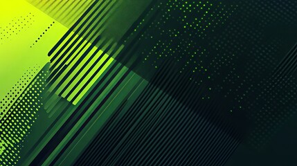Wall Mural - abstract green nature gradient background with oblique stripes, dots texture, and halftone style – g