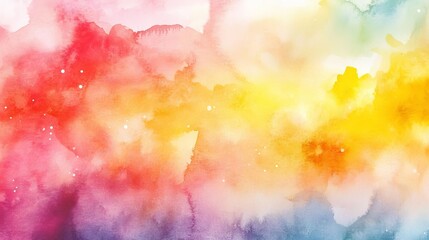 Wall Mural - vibrant abstract watercolor background with soft pastel hues and fluid brush strokes for creative de
