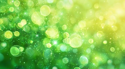 Wall Mural - vibrant green abstract background with flowing brushstrokes and organic textures, ideal for graphic 