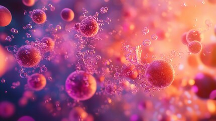 Digital Backend Technology Concept with Particle Background