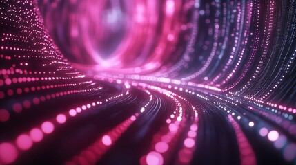 Digital Technology Background with Network Connection