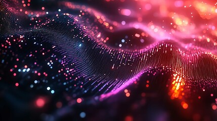 Digital Technology Background with Network Connection