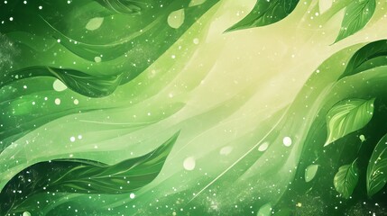 Wall Mural - wide banner design template with vibrant green background, ideal for web headers, social media cover