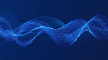 Wall Mural - abstract artificial intelligence on atomic and technology background with computer wave systems dot 