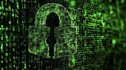 Abstract background concept hi-tech cyber security 