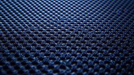 Close-up of Blue Textured Fabric