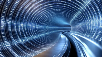 abstract technology concept modern circle future on binary hi tech background