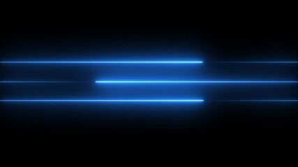 Glowing neon line Icon black background. neon line animation.