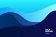 © Yasir Design - Colorful blue gradient background. Fluid banner template vector illustration. Abstract background.