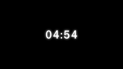 Digital led numbers set. Electronic clock. Red digital clock. Digital display font. Clock and numbers. Screen symbols.  4K