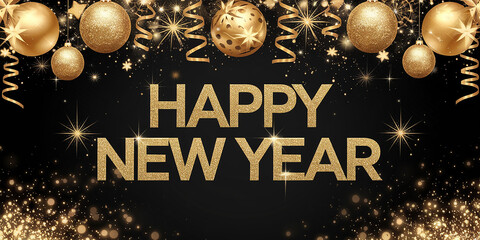 Wall Mural - New Year's Eve party banner with 