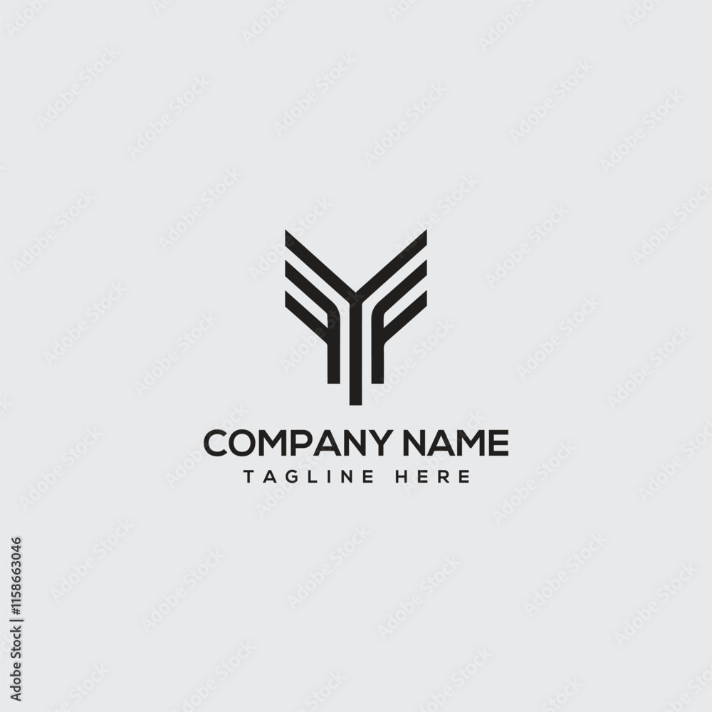 letter FY or YF monogram logo vector design Stock Vector | Adobe Stock