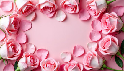 Wall Mural - Stunning Pink Rose Arrangement