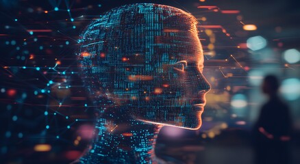 Programming represents the future of coding and cybersecurity and increases interest in cybersecurity research. A digital background that is a precursor to future technology concepts