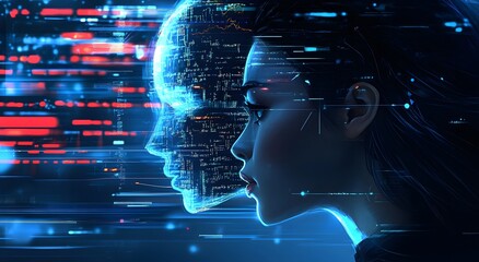 Programming represents the future of coding and cybersecurity and increases interest in cybersecurity research. A digital background that is a precursor to future technology concepts